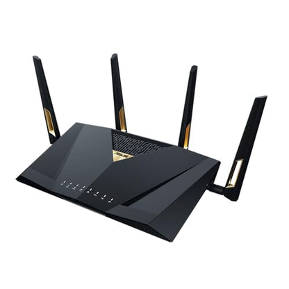 ASUS RT-BE88U: dual-band WiFi 7 router, dual 10G ports, high performance, VPN support, strong security and advanced networking.