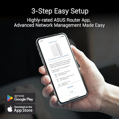 ASUS ZenWiFi BQ16 Pro: quad-band WiFi 7 mesh system, up to 4000 sq ft, dual 10G ports, strong security, ideal for large homes.