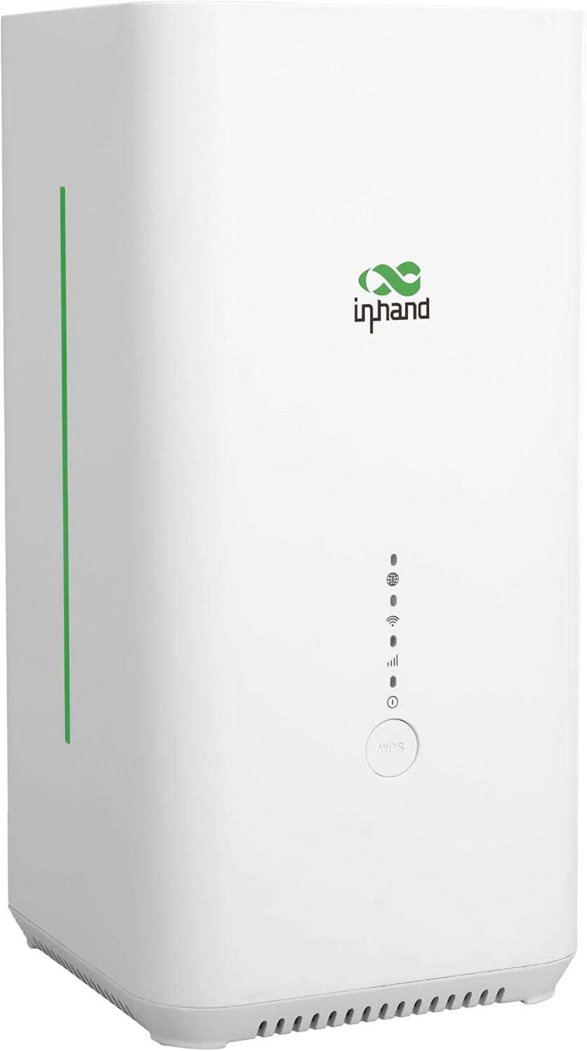 InHand CPE02 5G Router: AX5400 WiFi 6 router, dual WAN, load balancing, cloud-managed, ideal for business and retail use.