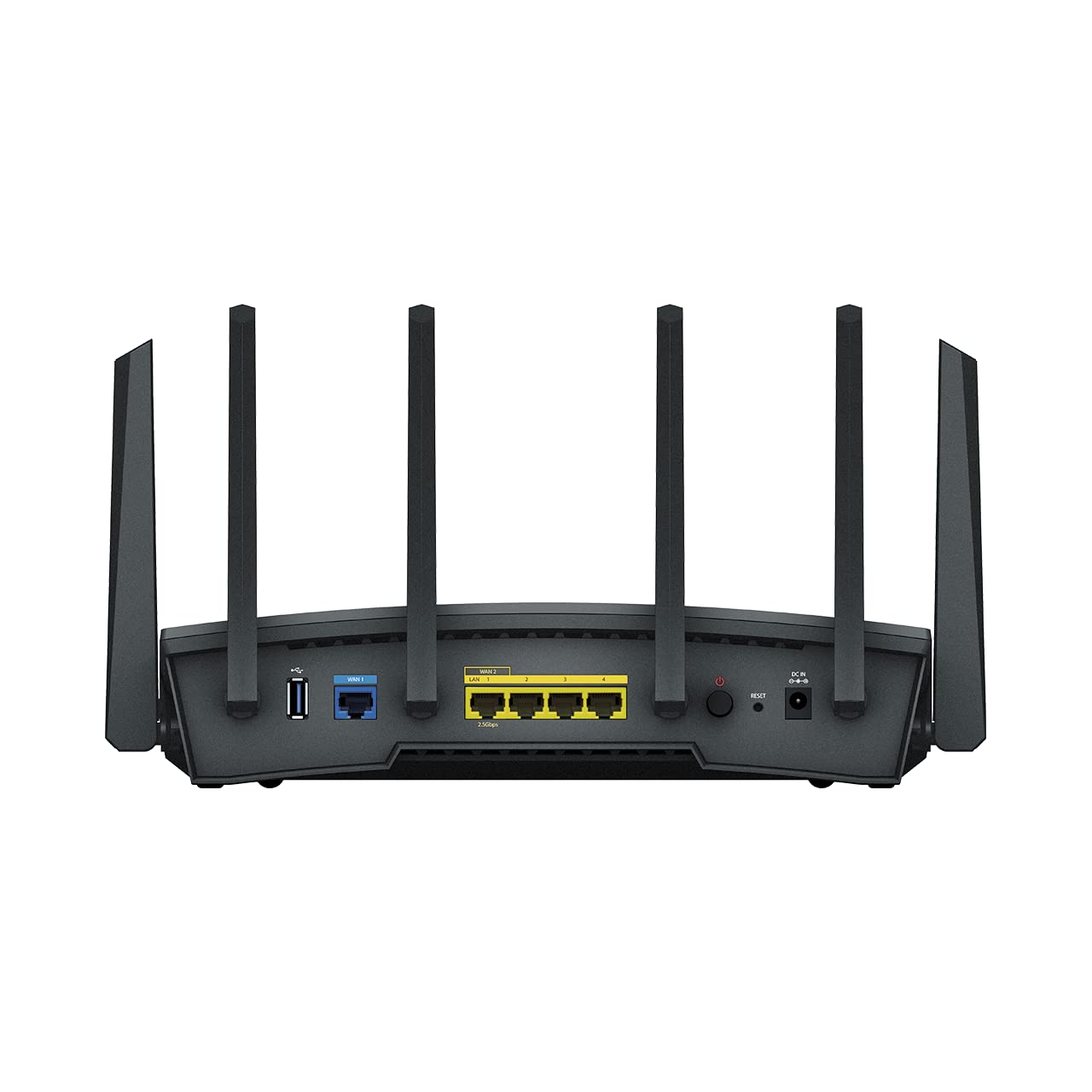 Synology RT6600ax: tri-band WiFi 6 router, 2.5GbE port, VLAN, parental controls, VPN, advanced security and network control.