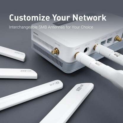 GL.iNet GL-XE3000: 5G WiFi 6 router with dual SIM, built-in battery, VPN, OpenWrt, secure and portable for business or travel.