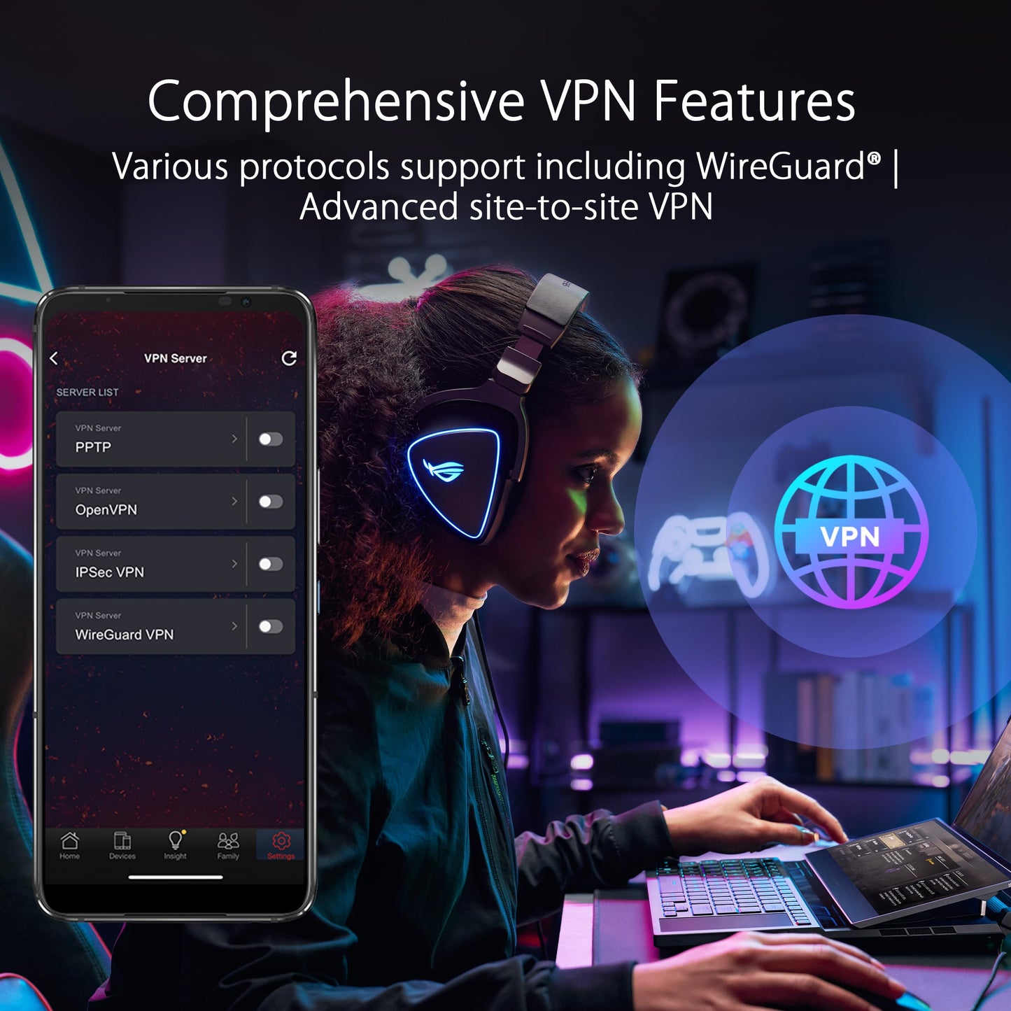 ASUS ROG Rapture GT-BE98 Pro: quad-band WiFi 7 gaming router, dual 10G ports, advanced game acceleration, strong security