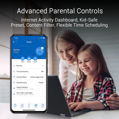 ASUS ZenWiFi BQ16 Pro: quad-band WiFi 7 mesh system, up to 4000 sq ft, dual 10G ports, strong security, ideal for large homes.
