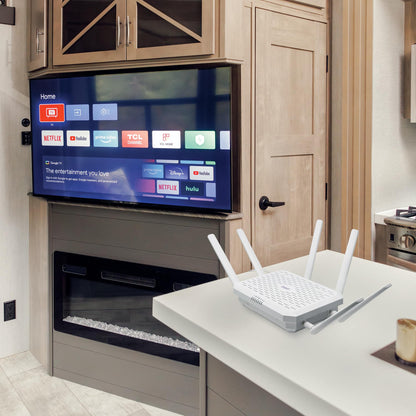 TravlFi XTR Pro 5G: portable 5G router for RV use, pay-as-you-go internet, no contracts, ideal for mobile and outdoor connectivity.